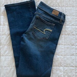 Classic AE slim boot cut distressed denim